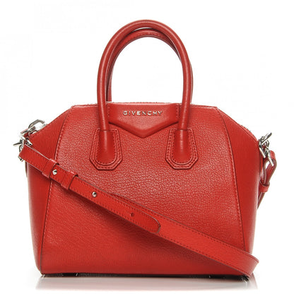 Givenchy Sugar Goatskin Mini Antigona Red 1 of 10