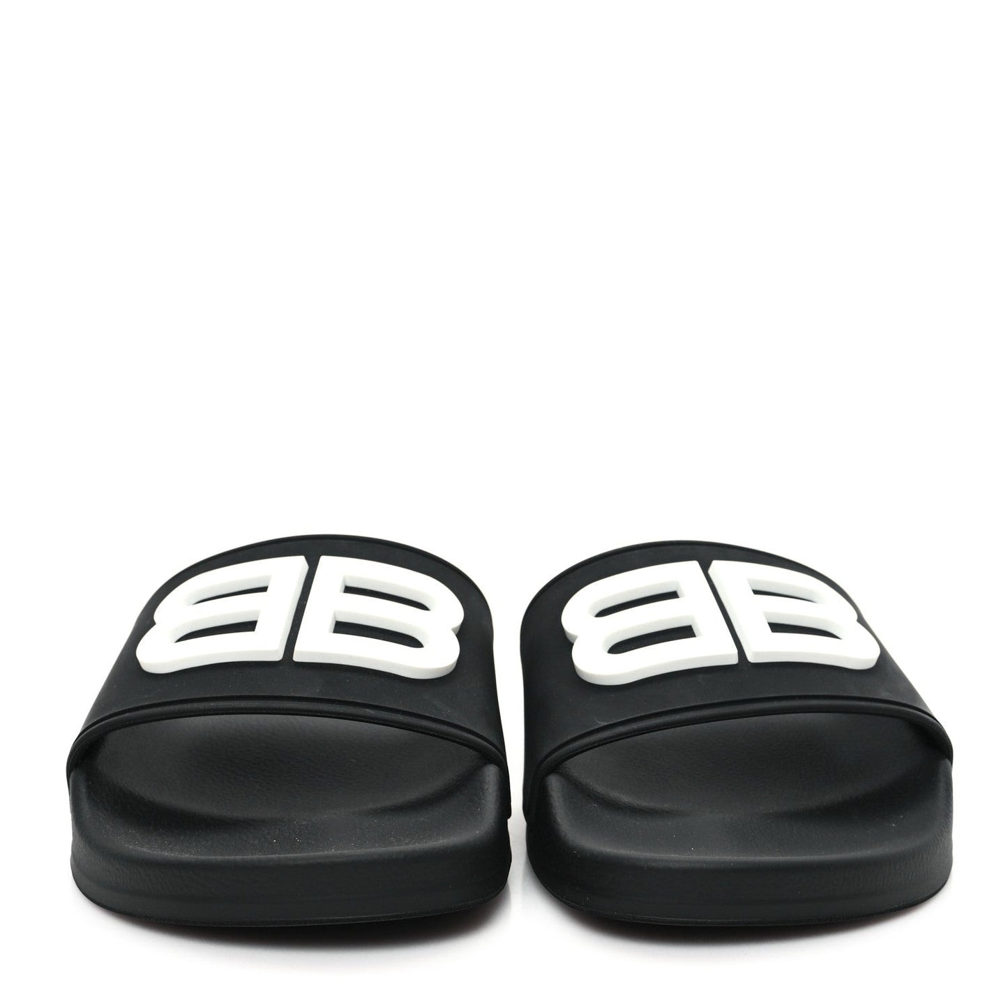 Rubber Womens BB Pool Slide Sandals 36 Black