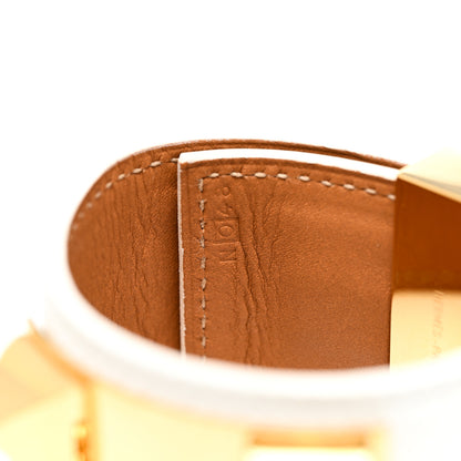 Hermes Epsom Collier De Chien CDC Bracelet S White 5 of 5