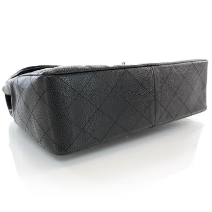 Chanel Caviar Jumbo Single Flap Black 4 of 10
