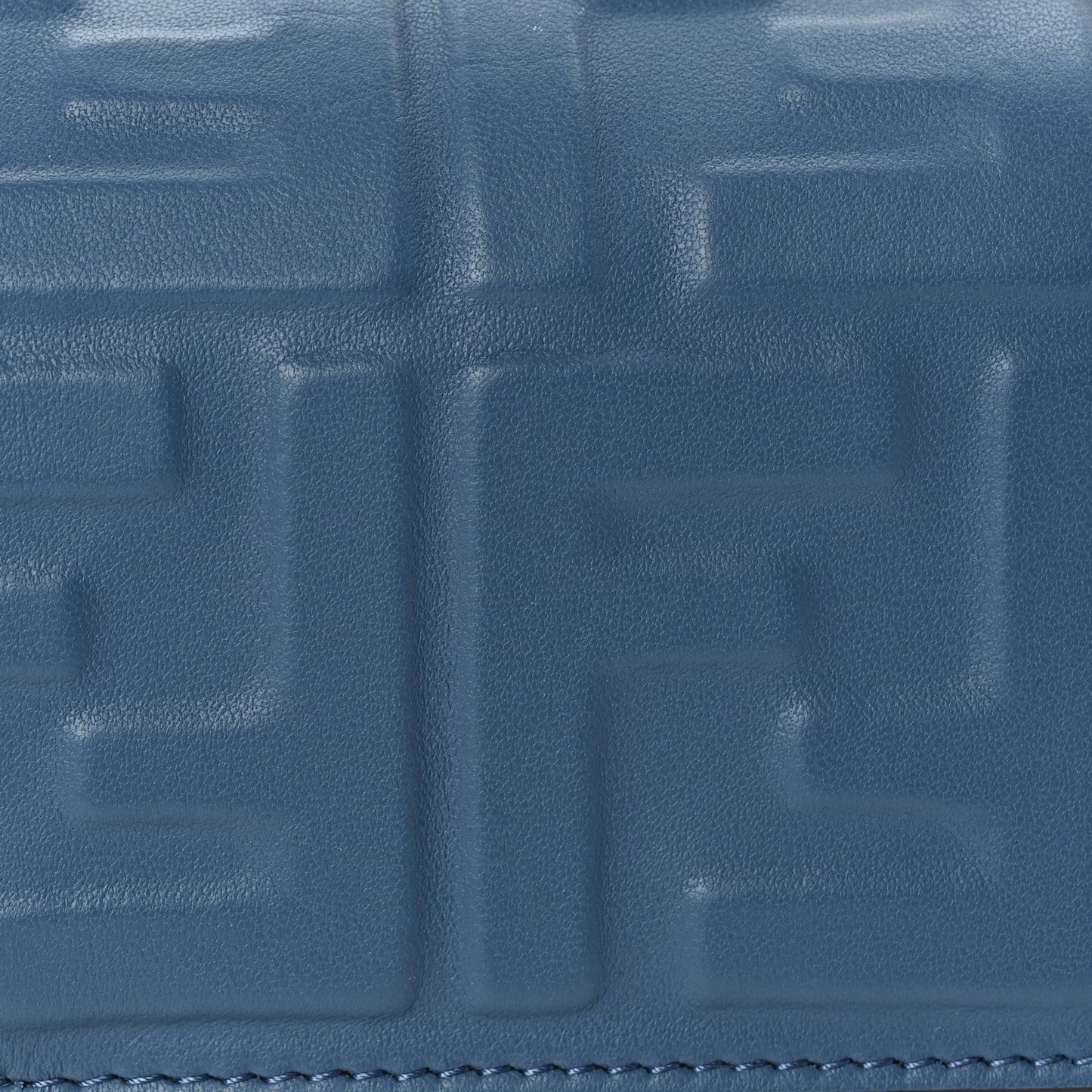Nappa FF 1974 Embossed Baguette Mirto