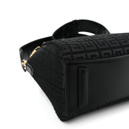 Givenchy Embroidered Canvas Mini Antigona Shoulder Bag Black 8 of 9