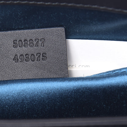 Gucci Suede Patent GG Web Small Ophidia Chain Shoulder Bag Black 7 of 10