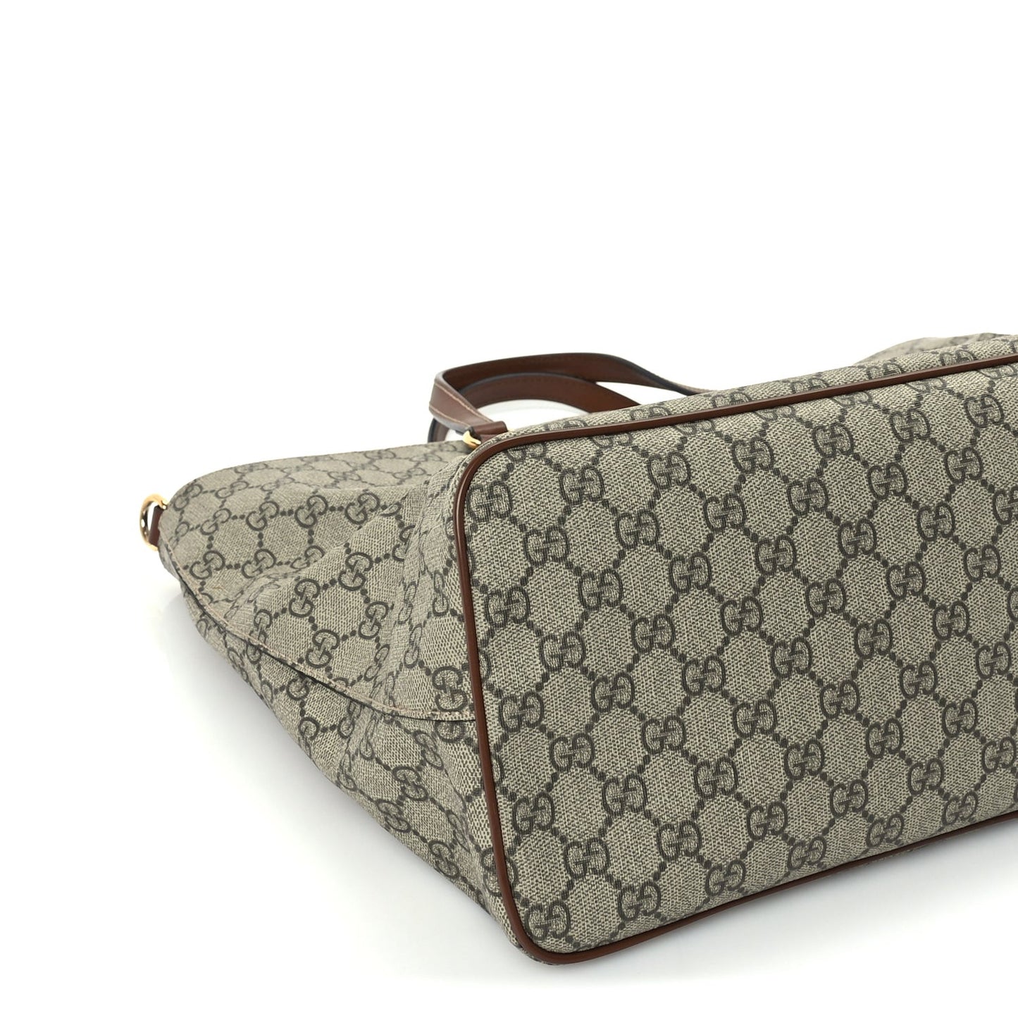 Soft GG Supreme Monogram Medium Crossbody Tote Beige Cuir