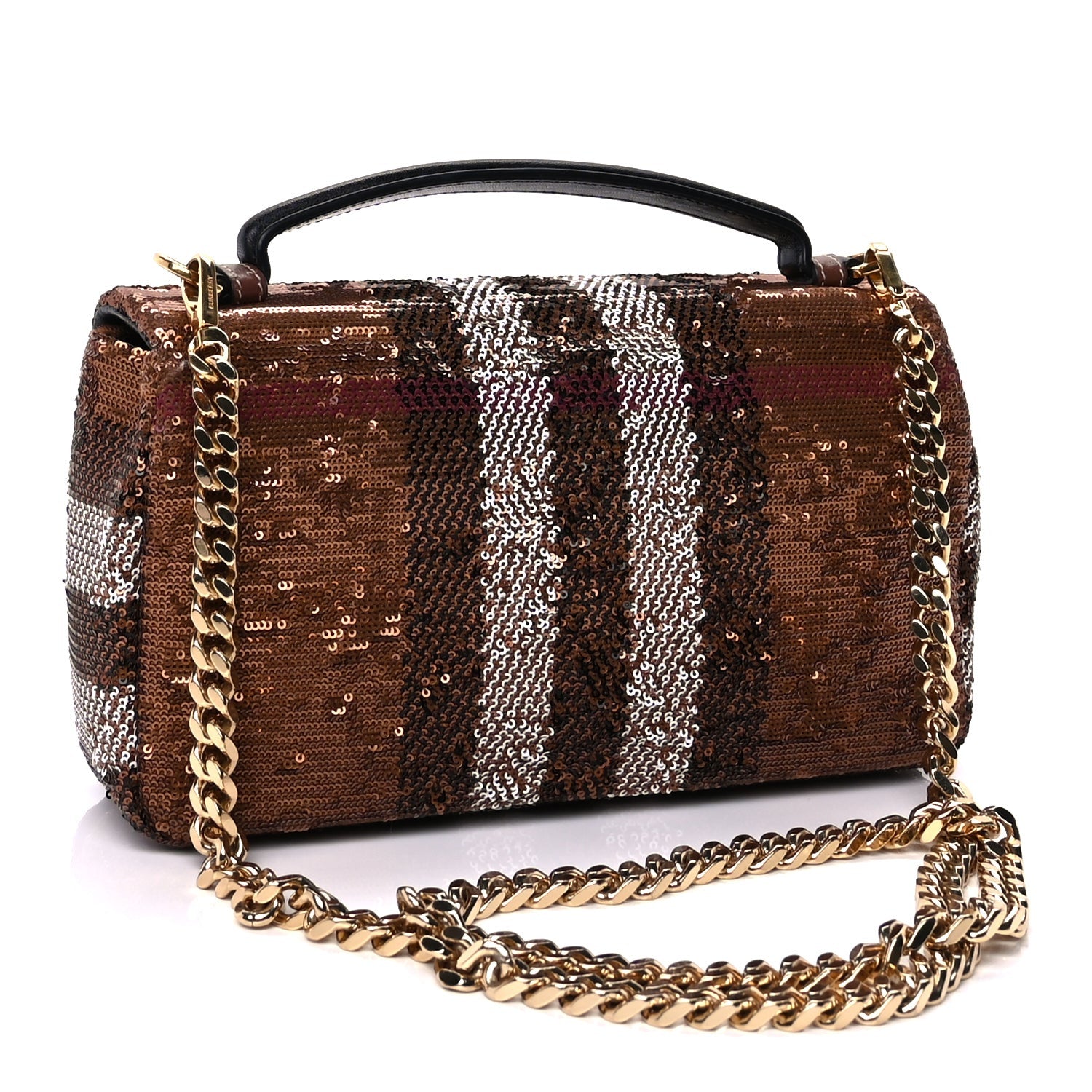 Burberry Sequin Small Lola Bag  Dark Birch 2 of 8