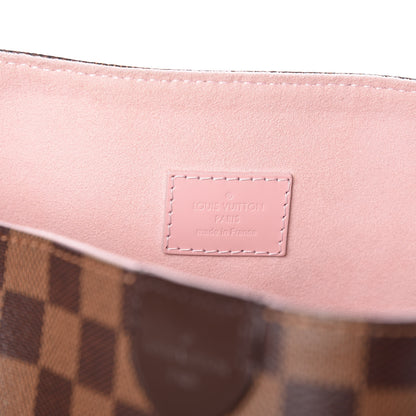 Louis Vuitton Damier Ebene Caissa Hobo Rose Ballerine 8 of 11