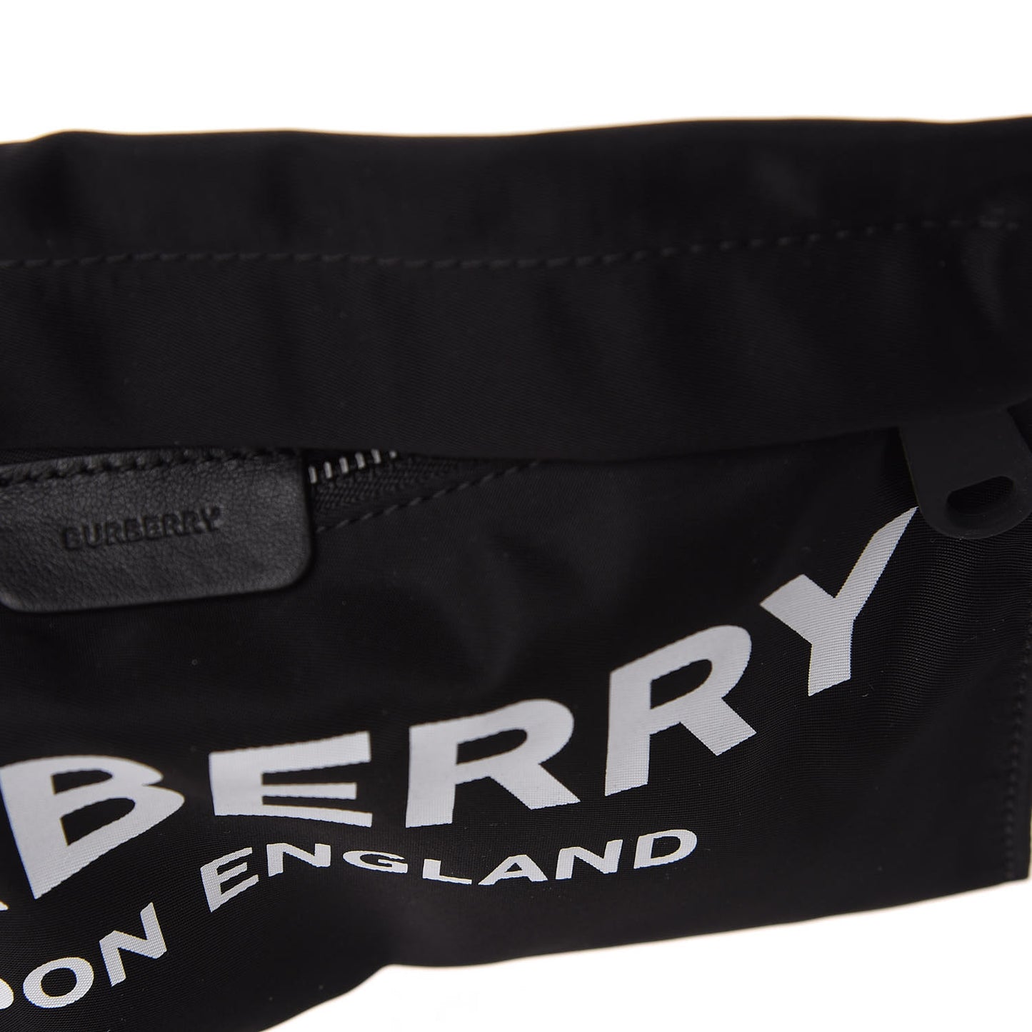 Nylon Logo Clutch Bag Black