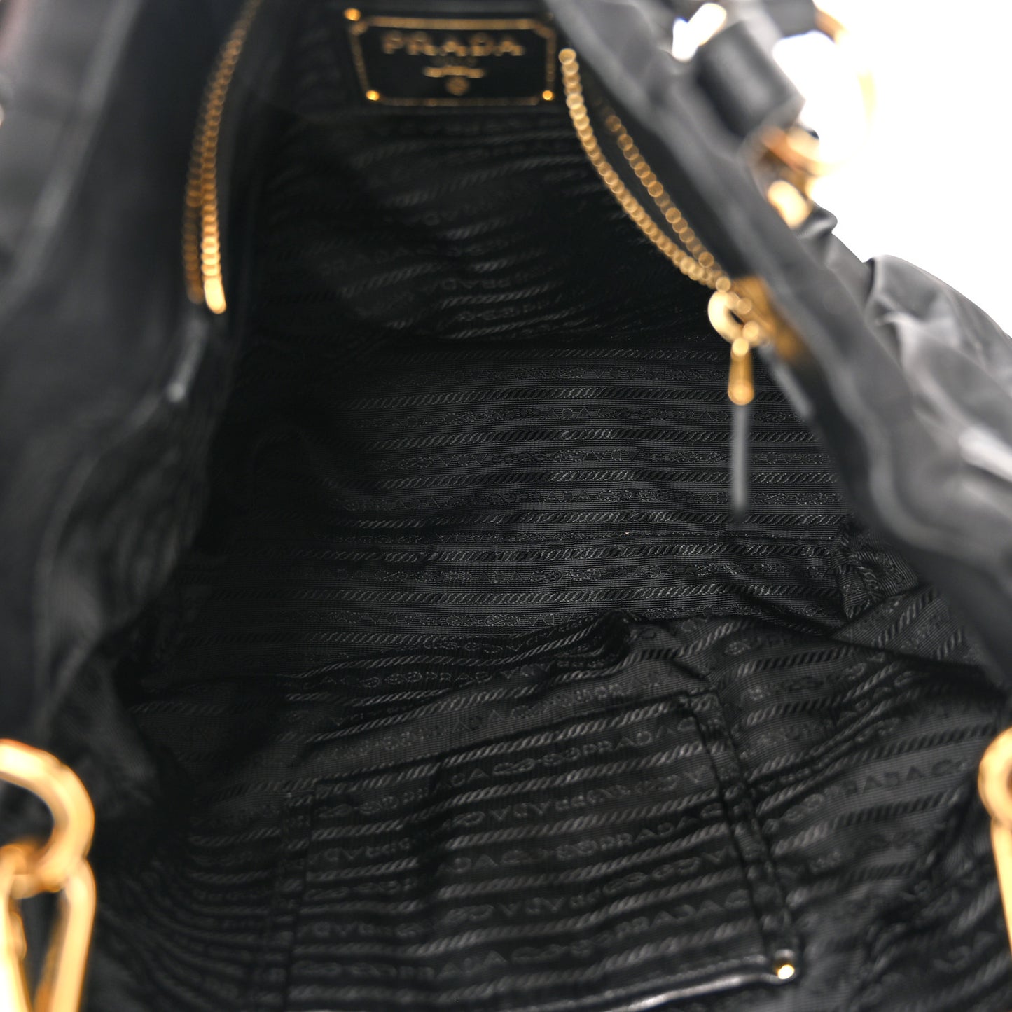 Tessuto Nylon Gaufre Tote Black