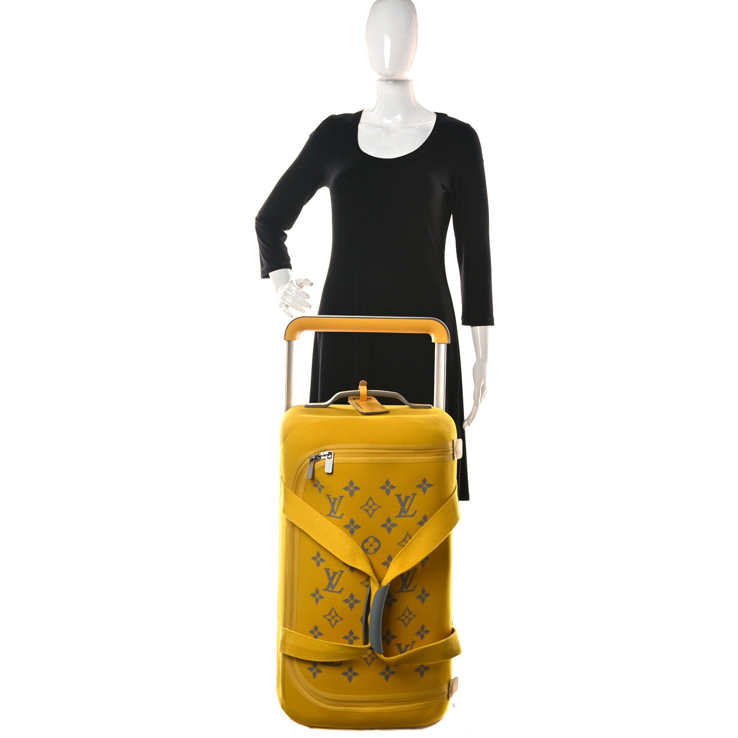 Louis Vuitton Knit Monogram Horizon Soft Duffle 55 Jaune 2 of 8