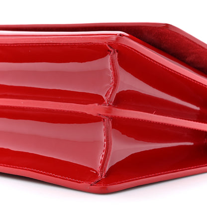 Saint Laurent Patent Small Monogram Sunset Red 8 of 9