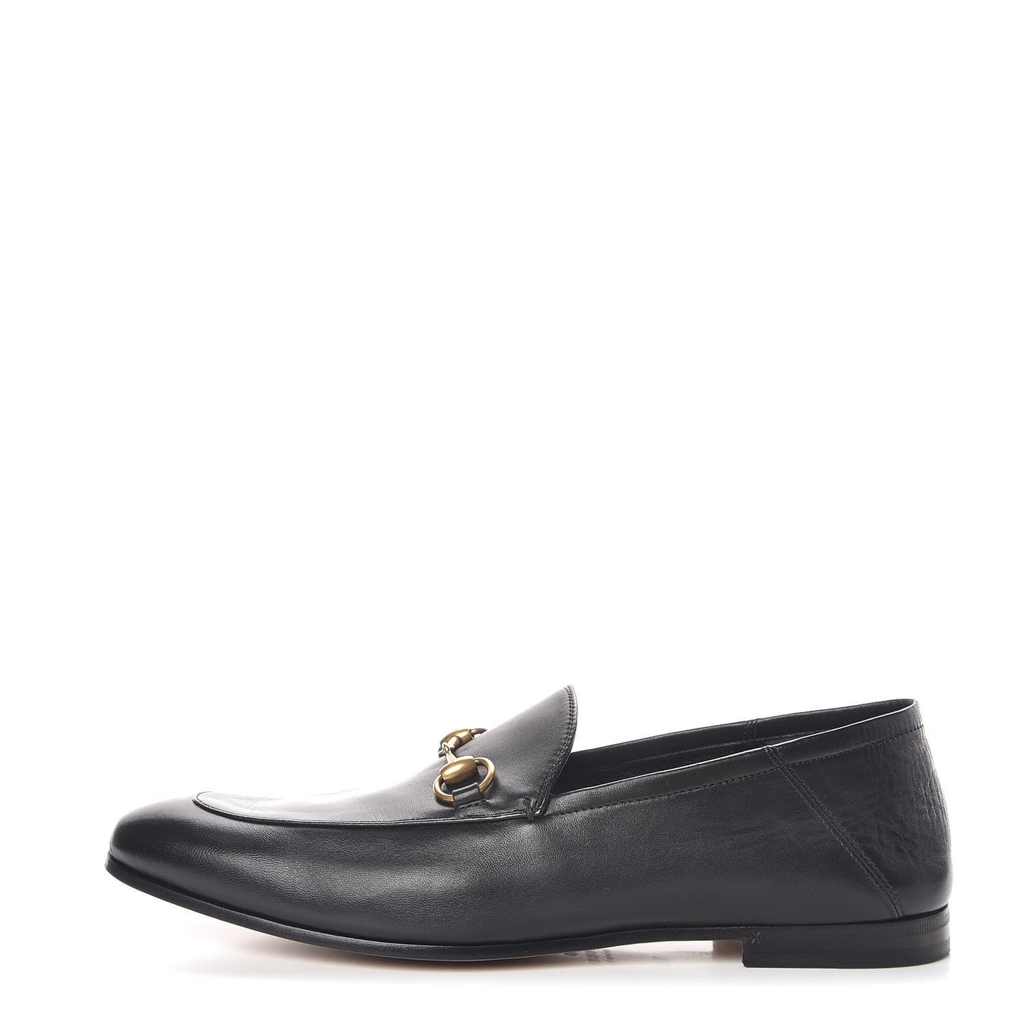 Lambskin Mens Brixton Horsebit Loafers 10.5 Black