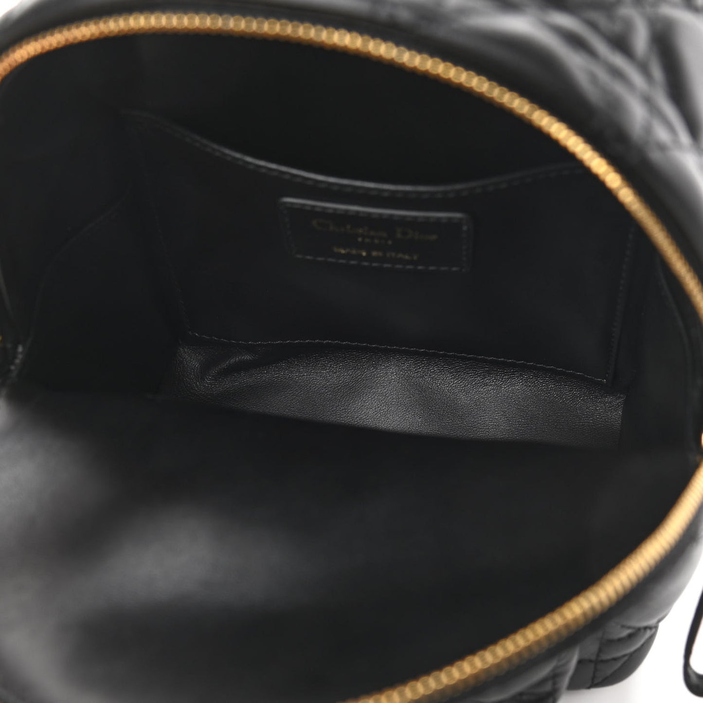 Lambskin Cannage Mini Backpack Black