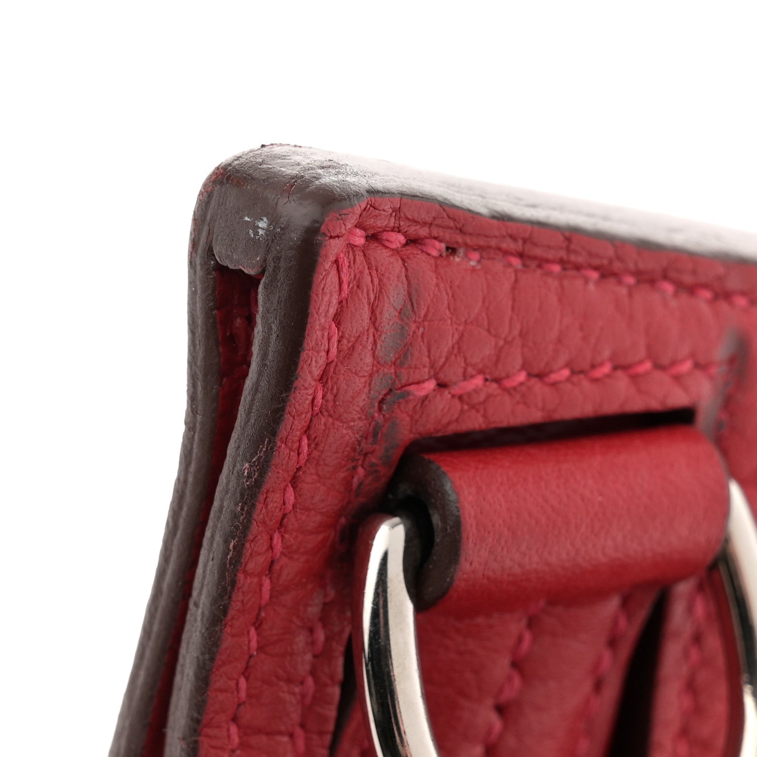 Hermes Taurillon Clemence Jypsiere 28 Rouge Casaque 13 of 15