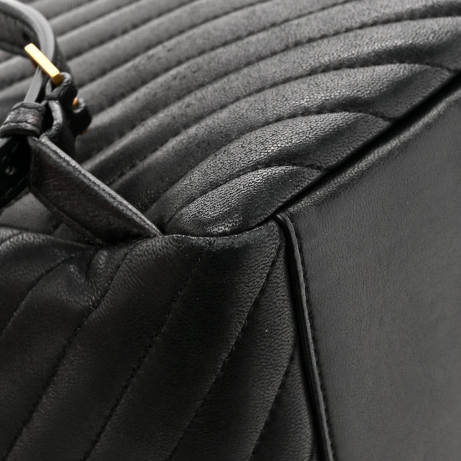 Saint Laurent Lambskin Matelasse Monogram Joe Backpack Black 12 of 14