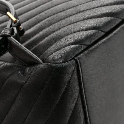 Saint Laurent Lambskin Matelasse Monogram Joe Backpack Black 12 of 14