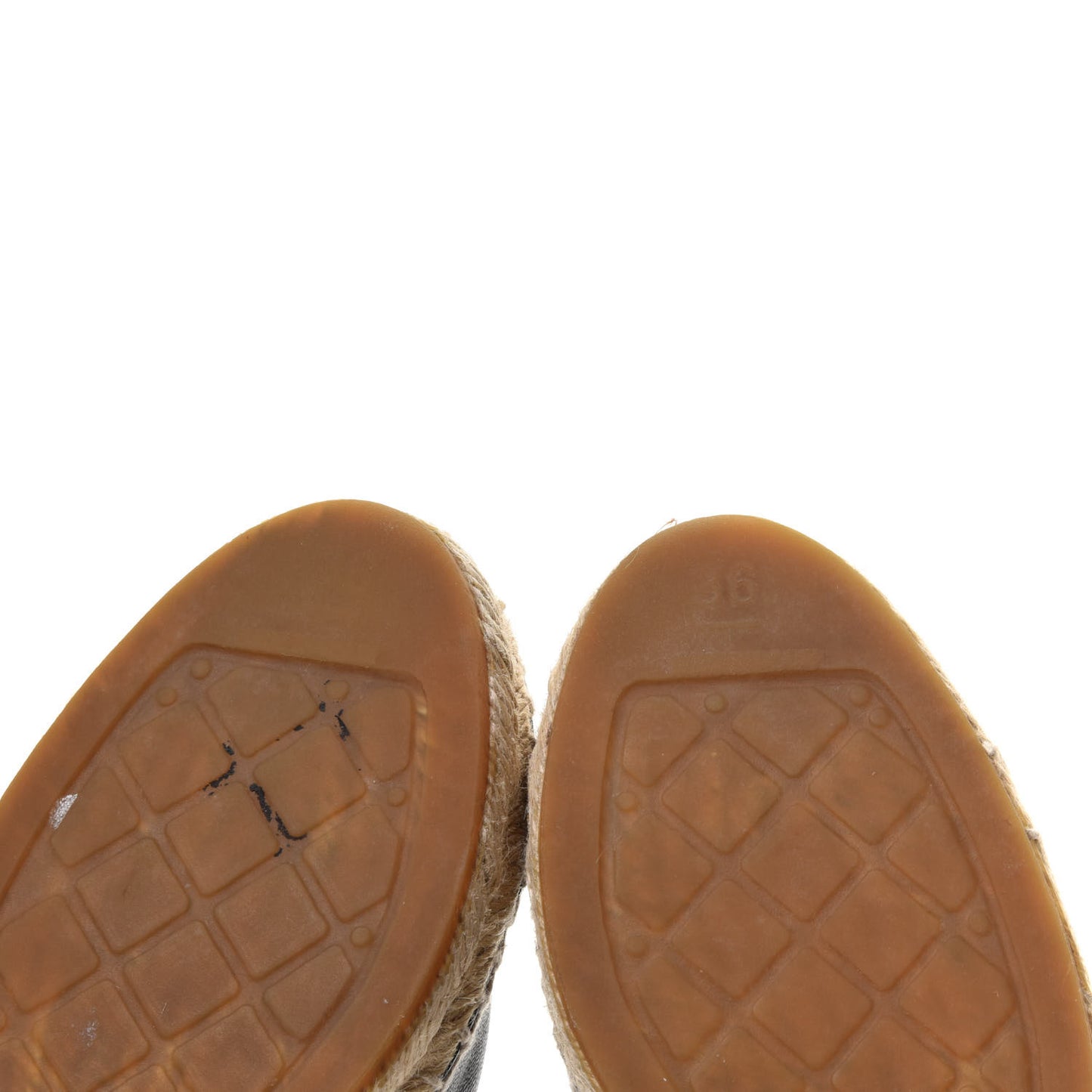 Lambskin CC Espadrilles 36 Black