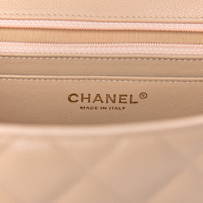 Chanel Caviar Quilted Jumbo Single Flap Beige Clair 6 of 12
