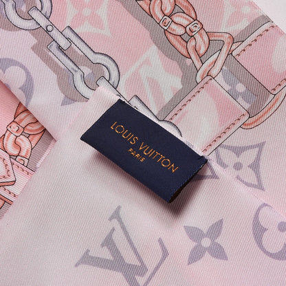 Louis Vuitton Silk Monogram Confidential Bandeau Light Pink 3 of 4