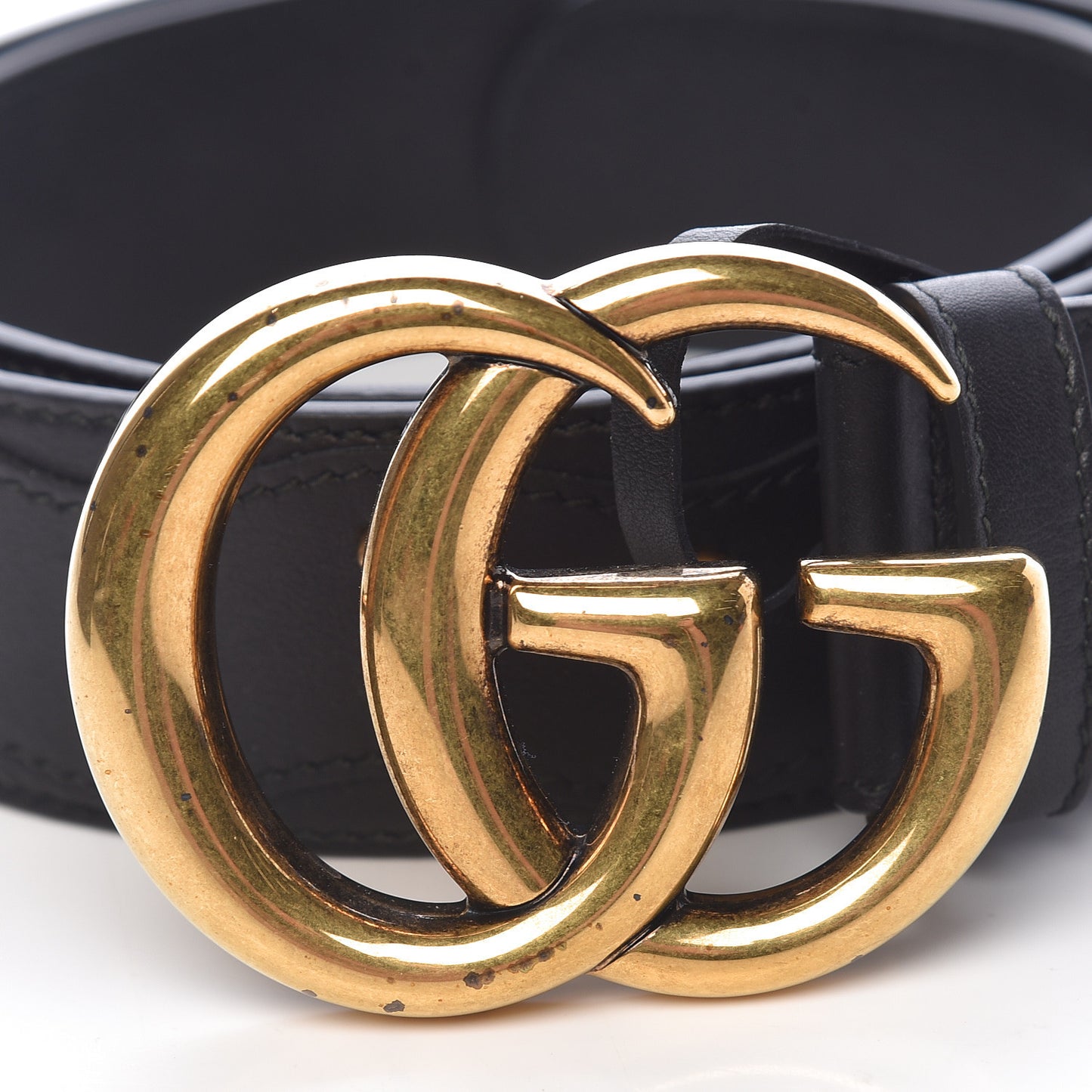 Calfskin Studded Marmont Belt 90 36 Black