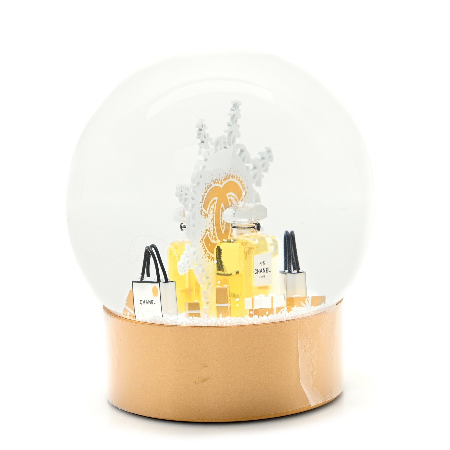 Chanel Glass N°5 Perfume Bottle Snow Globe 3 of 5