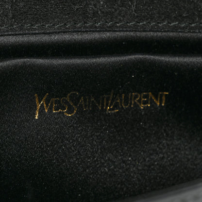 Saint Laurent Patent Y-Mail Clutch Black 8 of 14