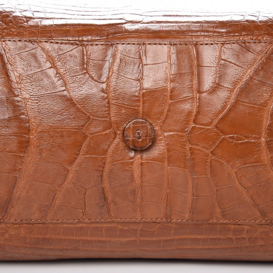 Nancy Gonzalez Crocodile Top Handle Tote Brown 11 of 26