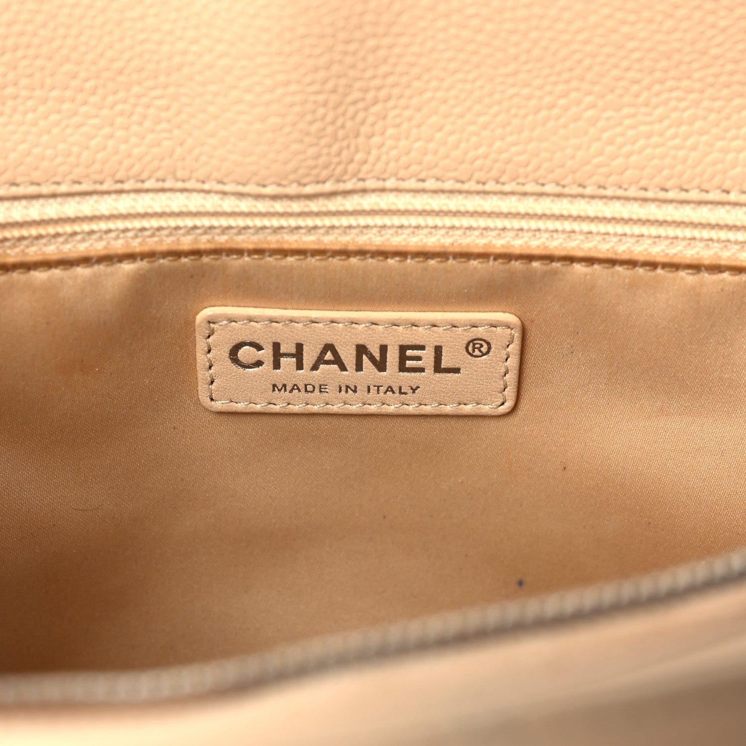 Chanel Caviar Quilted Grand Shopping Tote GST Beige Clair 6 of 7