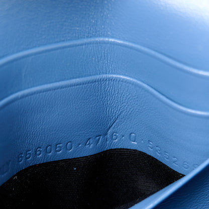 Balenciaga Denim BB Monogram Hourglass Chain Bag Blue 8 of 11