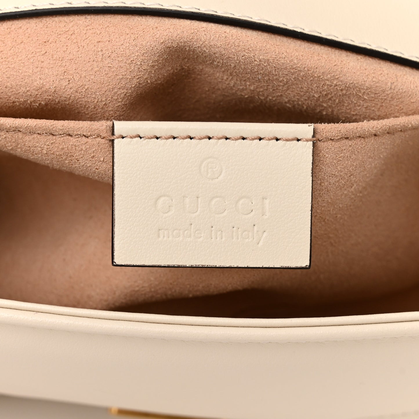 Calfskin Matelasse Mini GG Marmont Shoulder Bag White