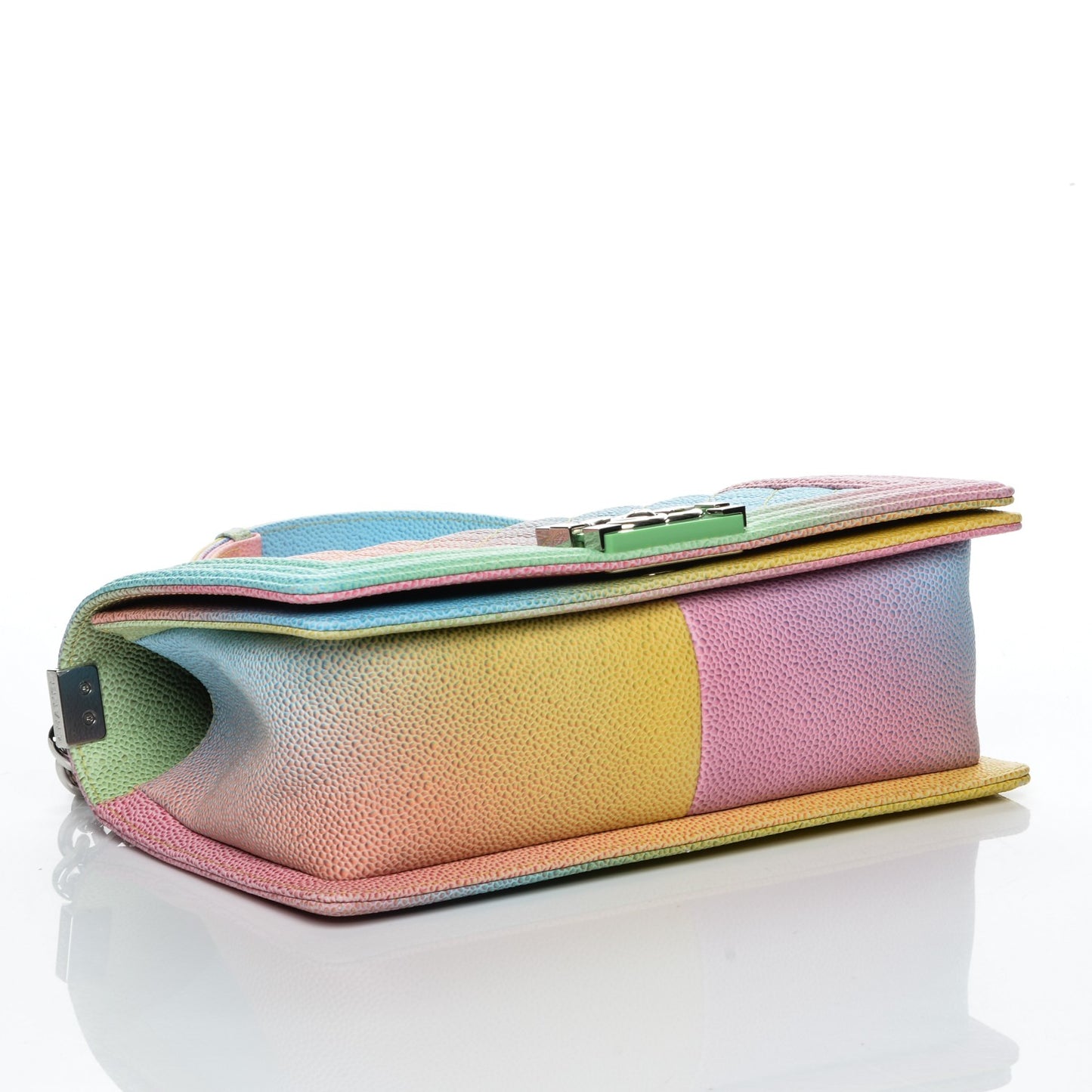 Caviar Quilted Medium Cuba Rainbow Boy Flap Multicolor