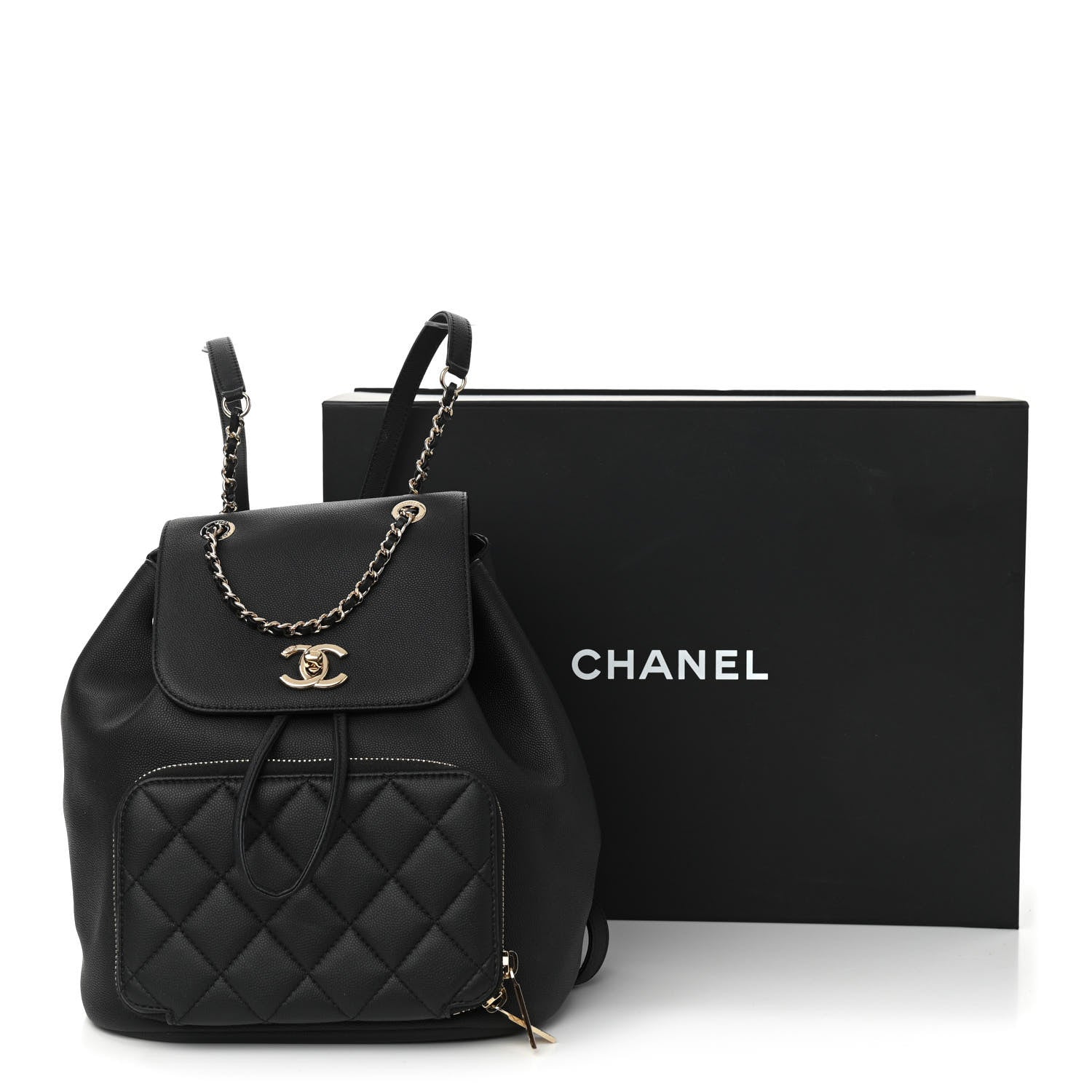 Chanel Caviar Quilted Business Affinity Backpack Black 14 of 14