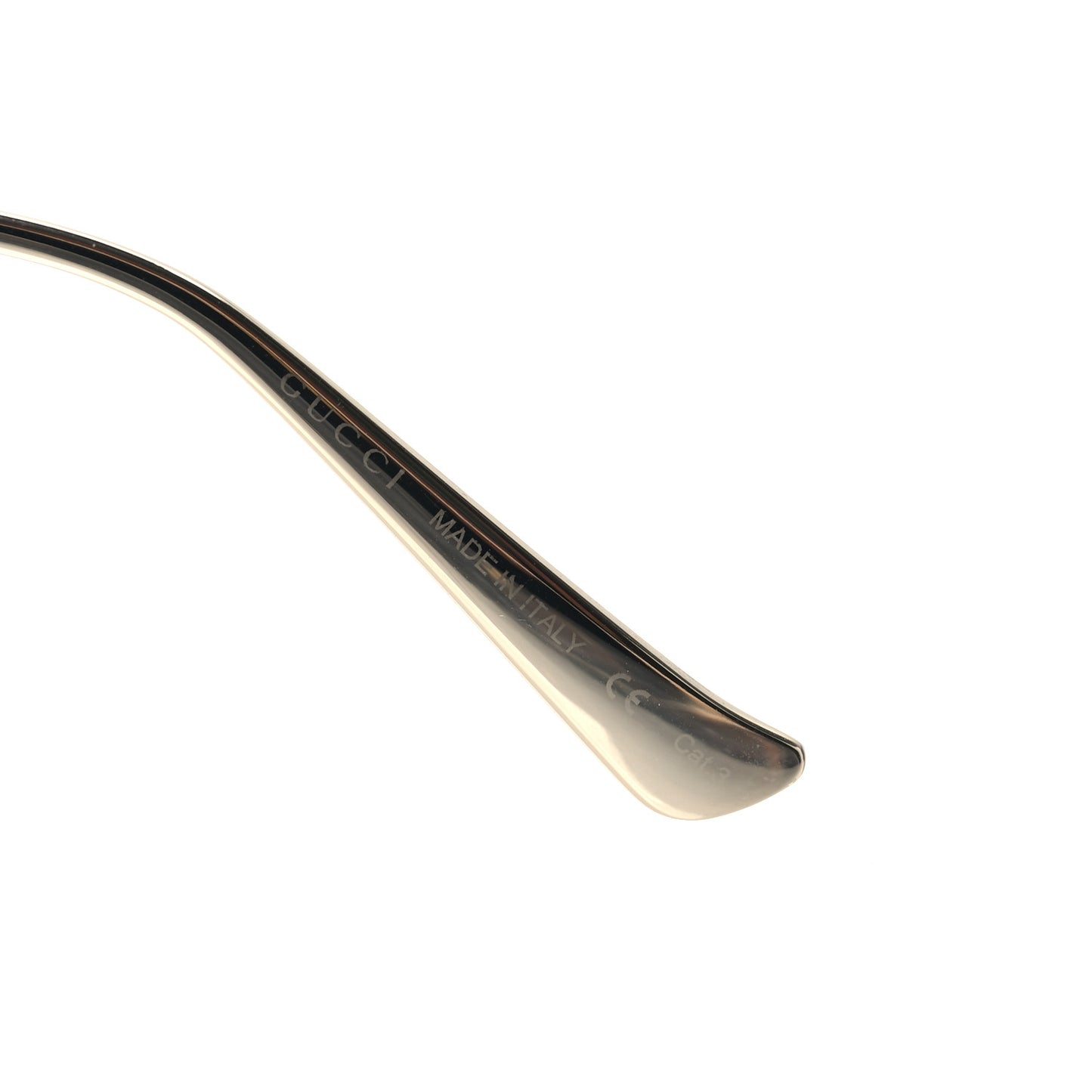 Metal Oversized Round Frame GG0225S Sunglasses Gold