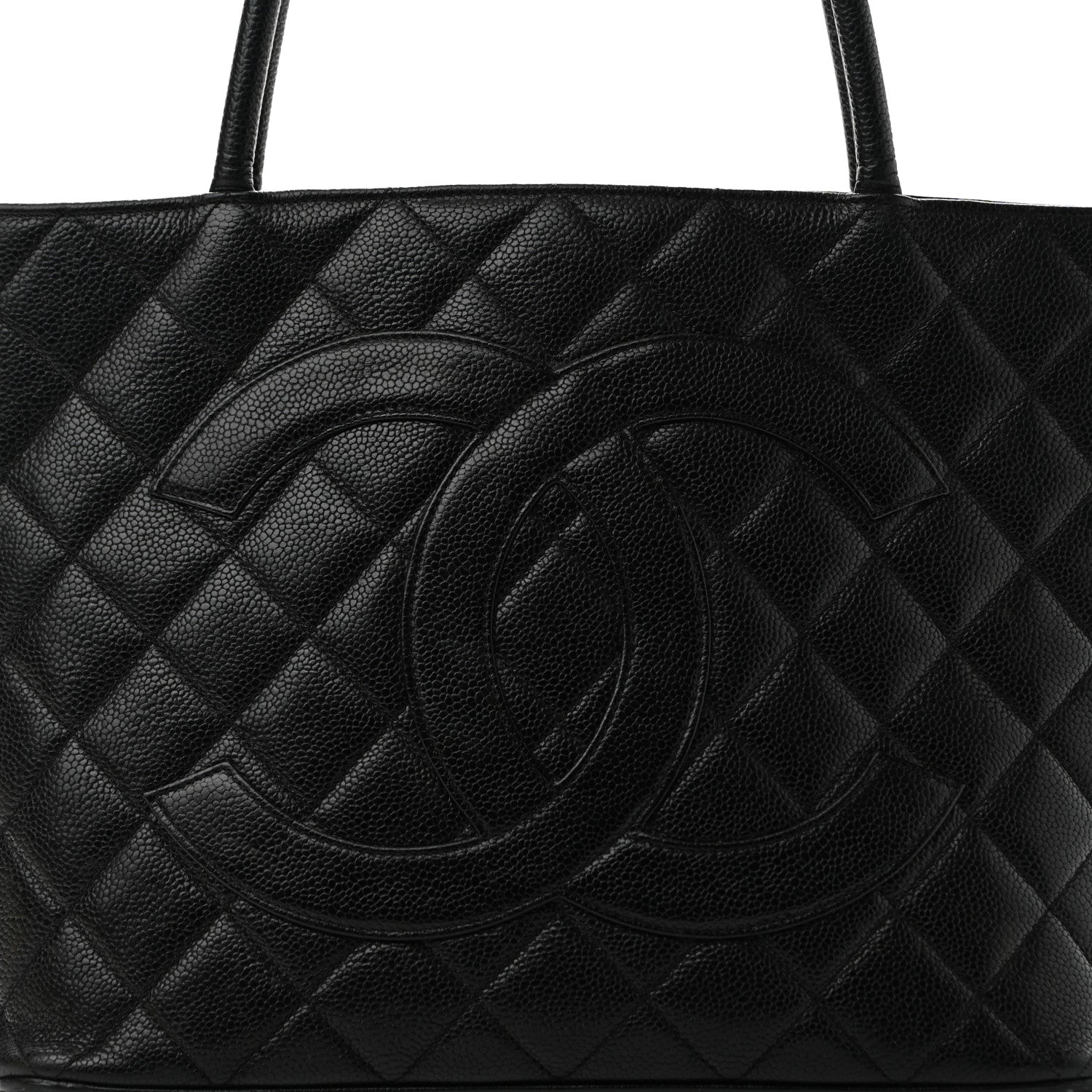 Chanel Caviar Quilted Medallion Tote Black 8 of 13