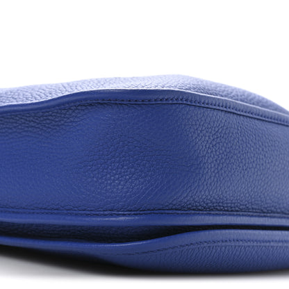 Hermes Taurillon Clemence Evelyne III PM Bleu Royal 9 of 11