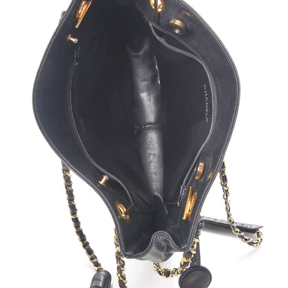 Chanel Lambskin Quilted Shoulder Bag Black 5 of 14