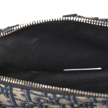 Christian Dior Oblique Mens Saddle Bag Blue 12 of 14