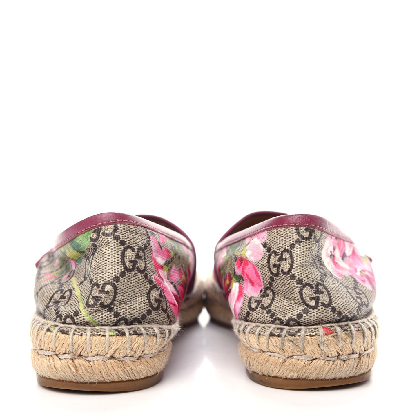 GG Supreme Monogram Blooms Espadrilles 36.5 Beige Multicolor Dry Rose
