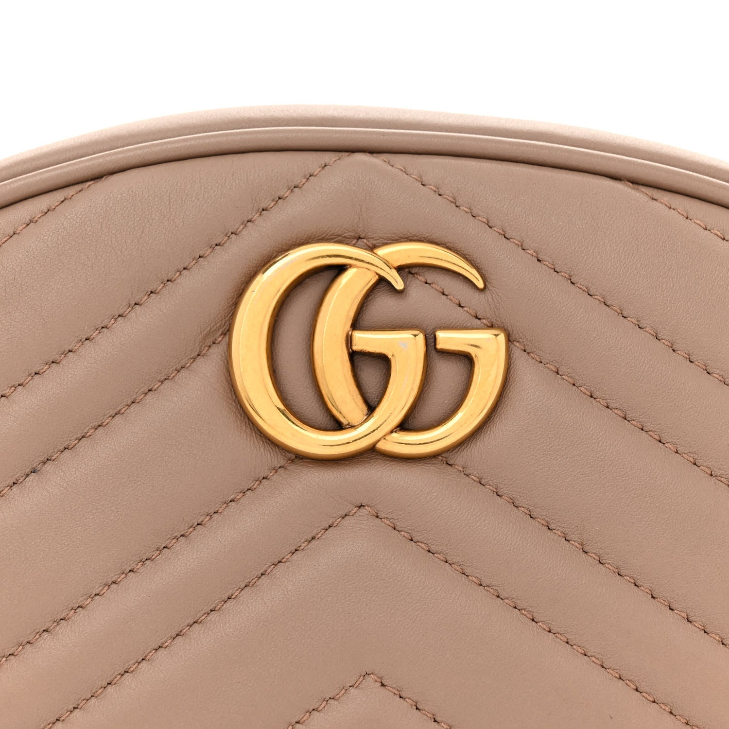 Gucci Calfskin Matelasse GG Marmont Belt Bag 85 34 Porcelain Rose 9 of 12