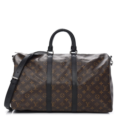 Louis Vuitton Monogram Macassar Keepall Bandouliere 45 1 of 10