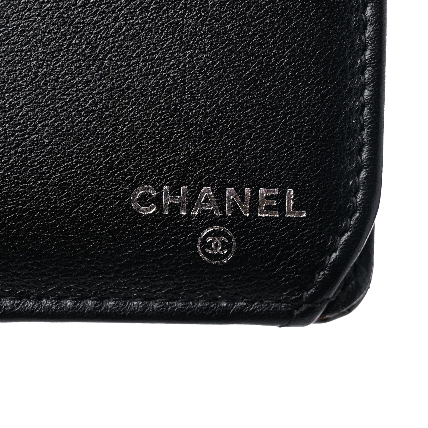 Chanel Striated Patent Quilted Zipped Pocket Long Wallet Black 7 of 11