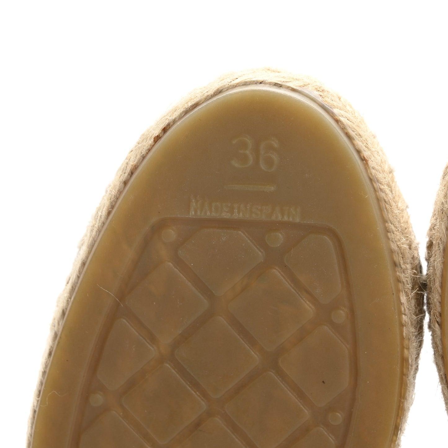 Mesh Grosgrain CC Espadrilles 36 Black