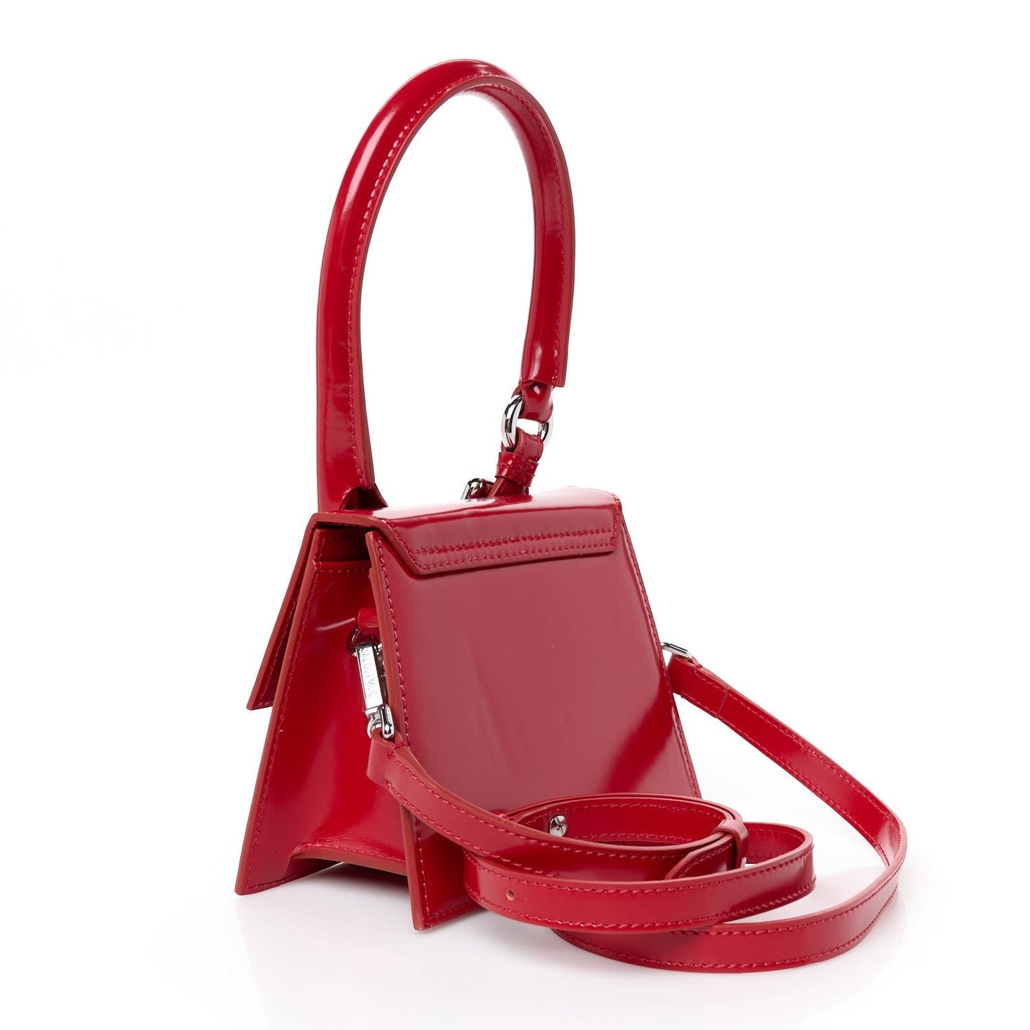 Glazed Calfskin Le Chiquito Boucle Moyen Red