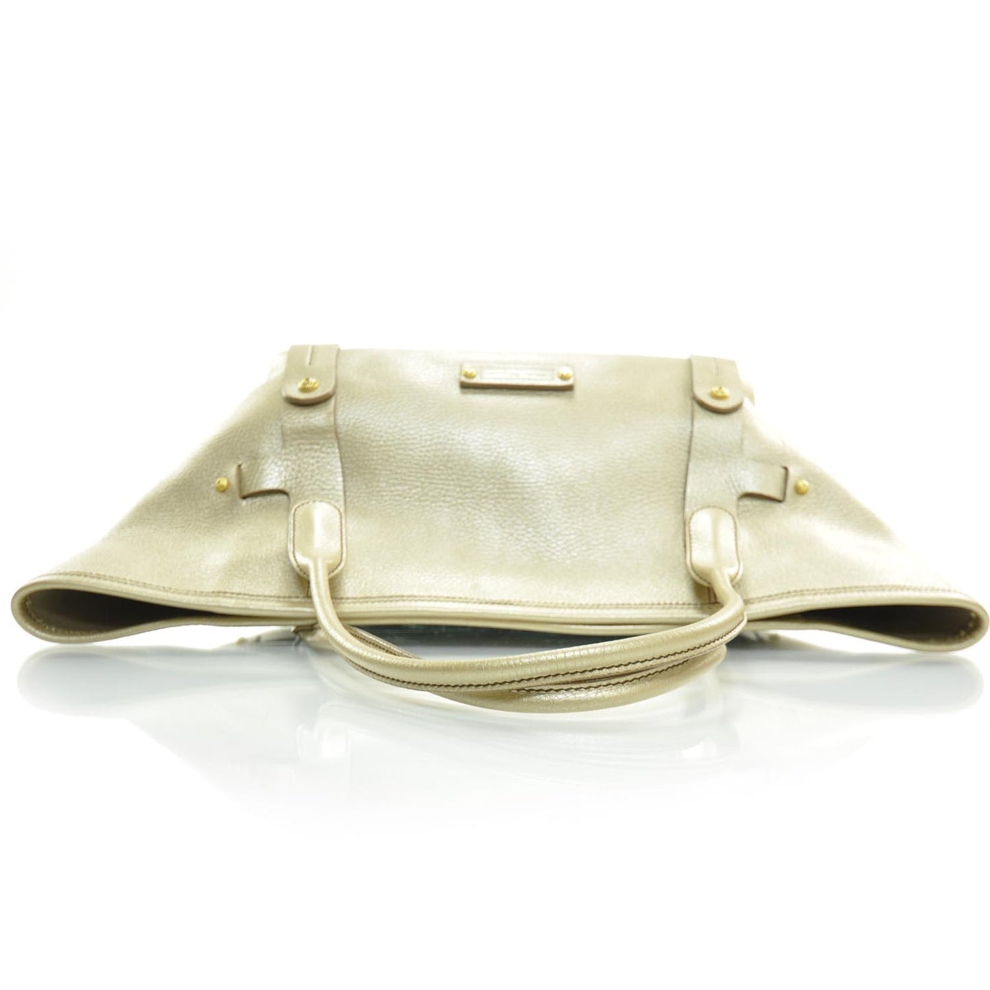 SALVATOREFERRAGAMOLeatherShopperToteGold