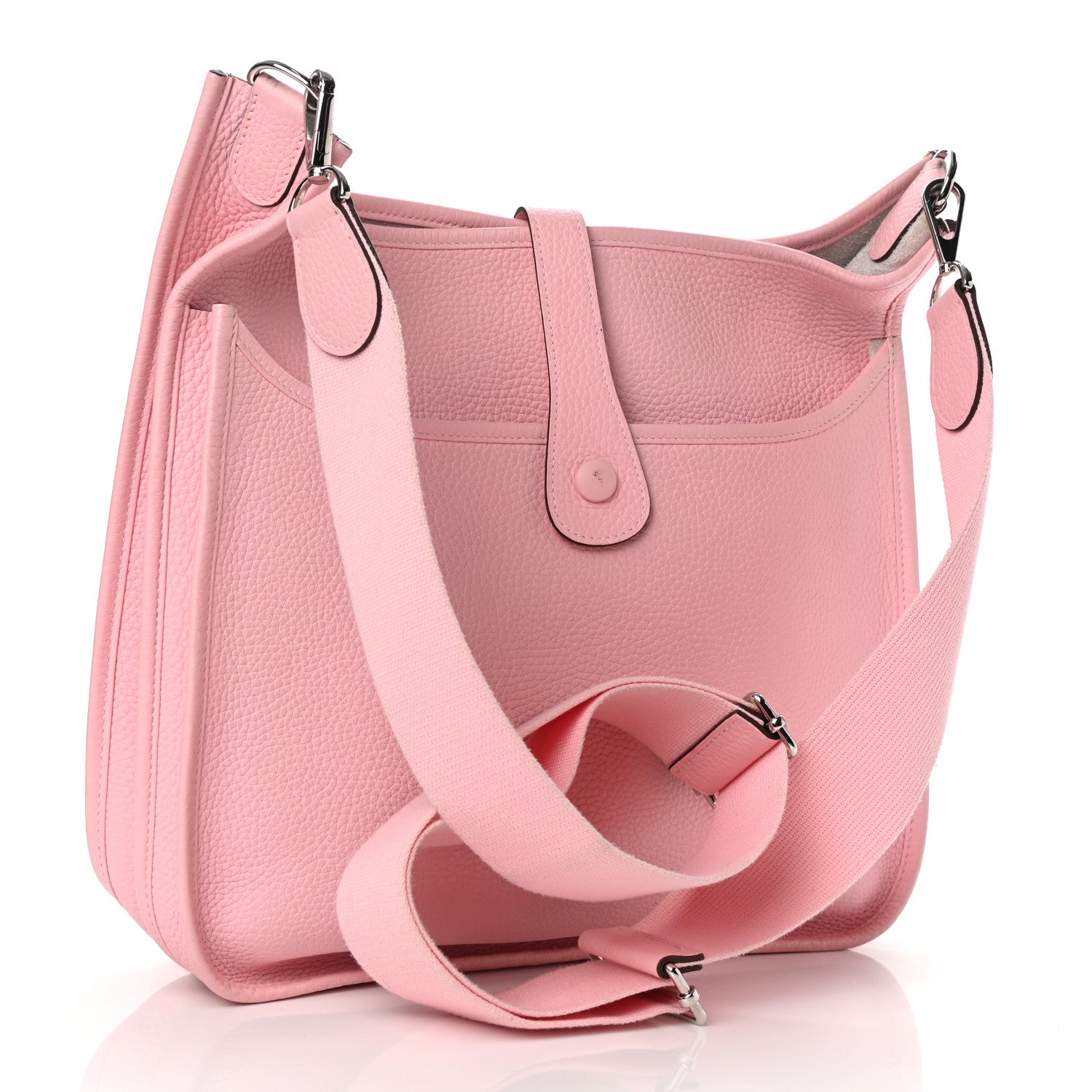 Hermes Taurillon Clemence Evelyne III GM Rose Sakura 3 of 14