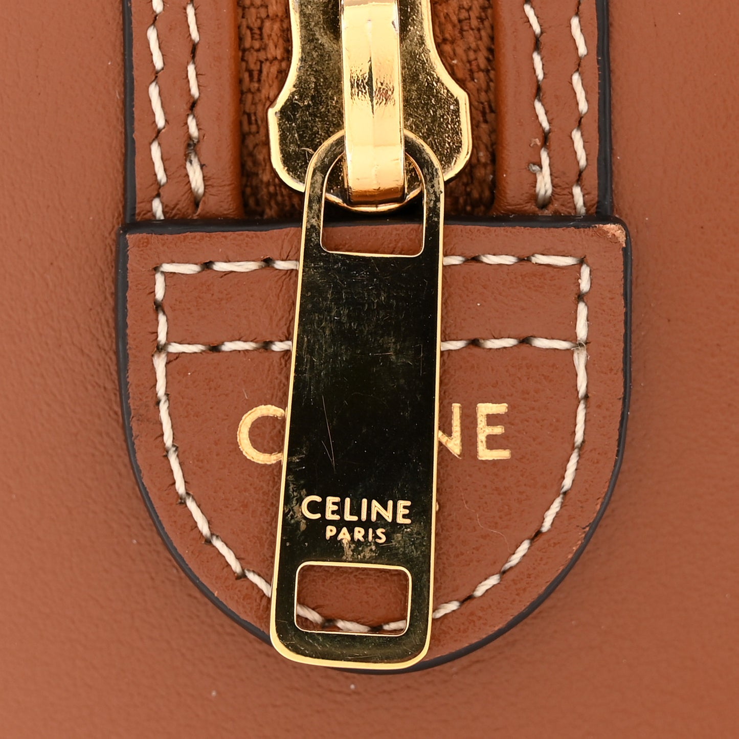 Smooth Calfskin Triomphe Small Boston Bag Tan