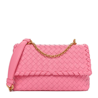 Bottega Veneta Nappa Intrecciato Small Olimpia Shoulder Bag Antique Pink 1 of 7