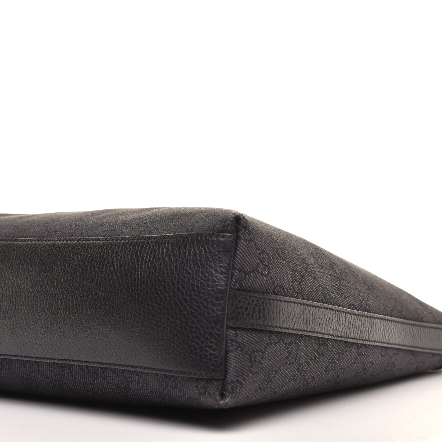 Gucci Denim Monogram Hobo Black 9 of 13