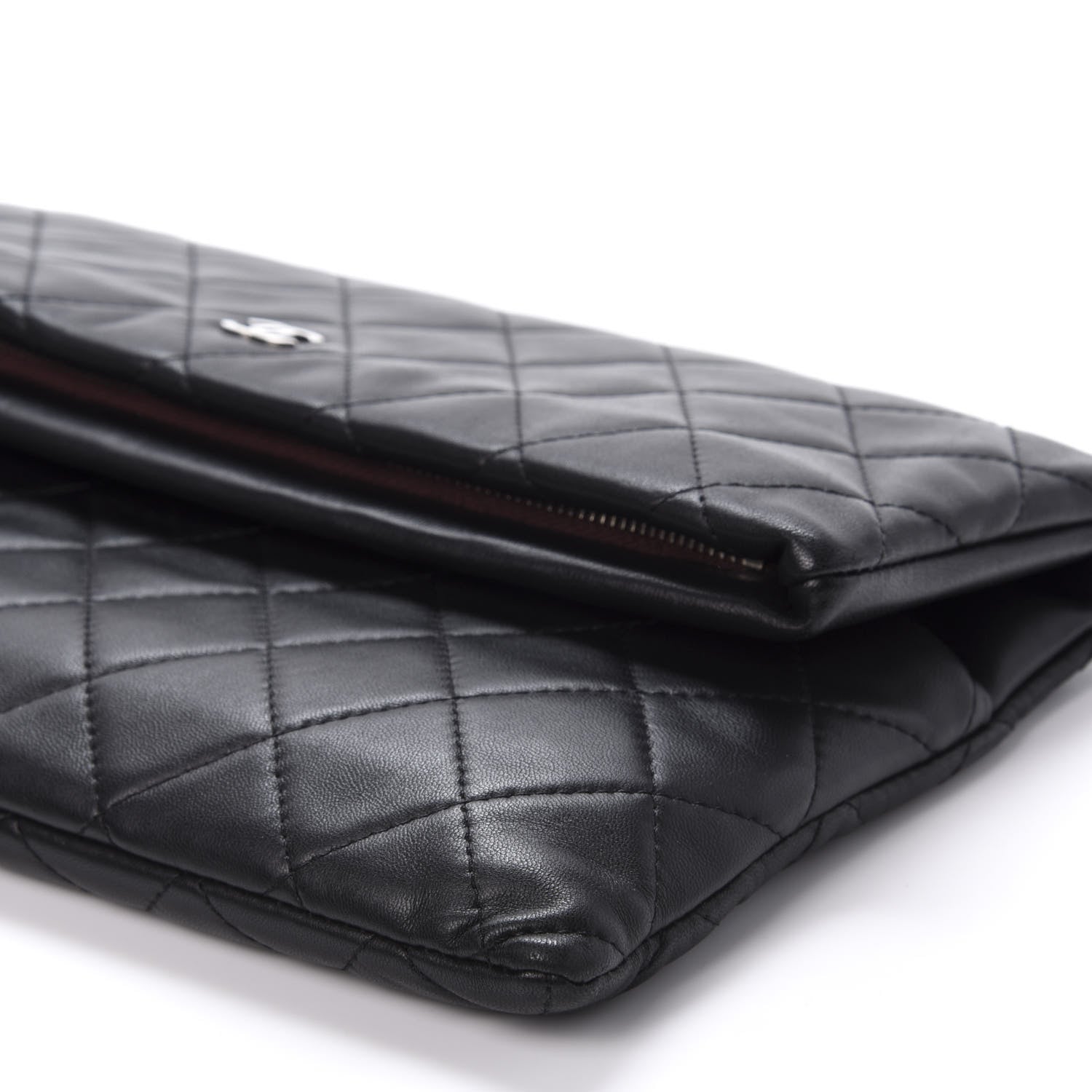 Chanel Lambskin Quilted CC Beauty Clutch Black 7 of 9