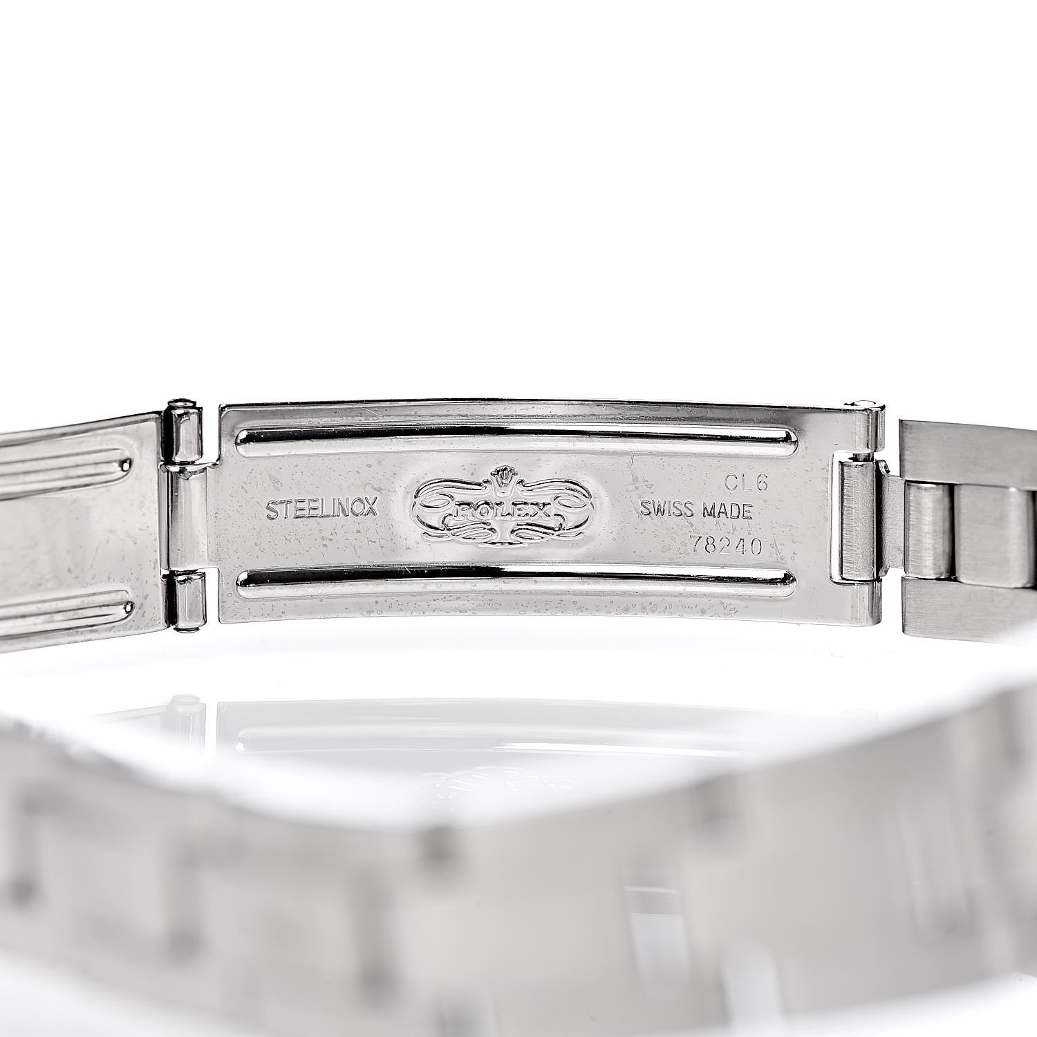 Rolex Stainless Steel 24mm Oyster Perpetual Watch Pink 76080 8 of 8