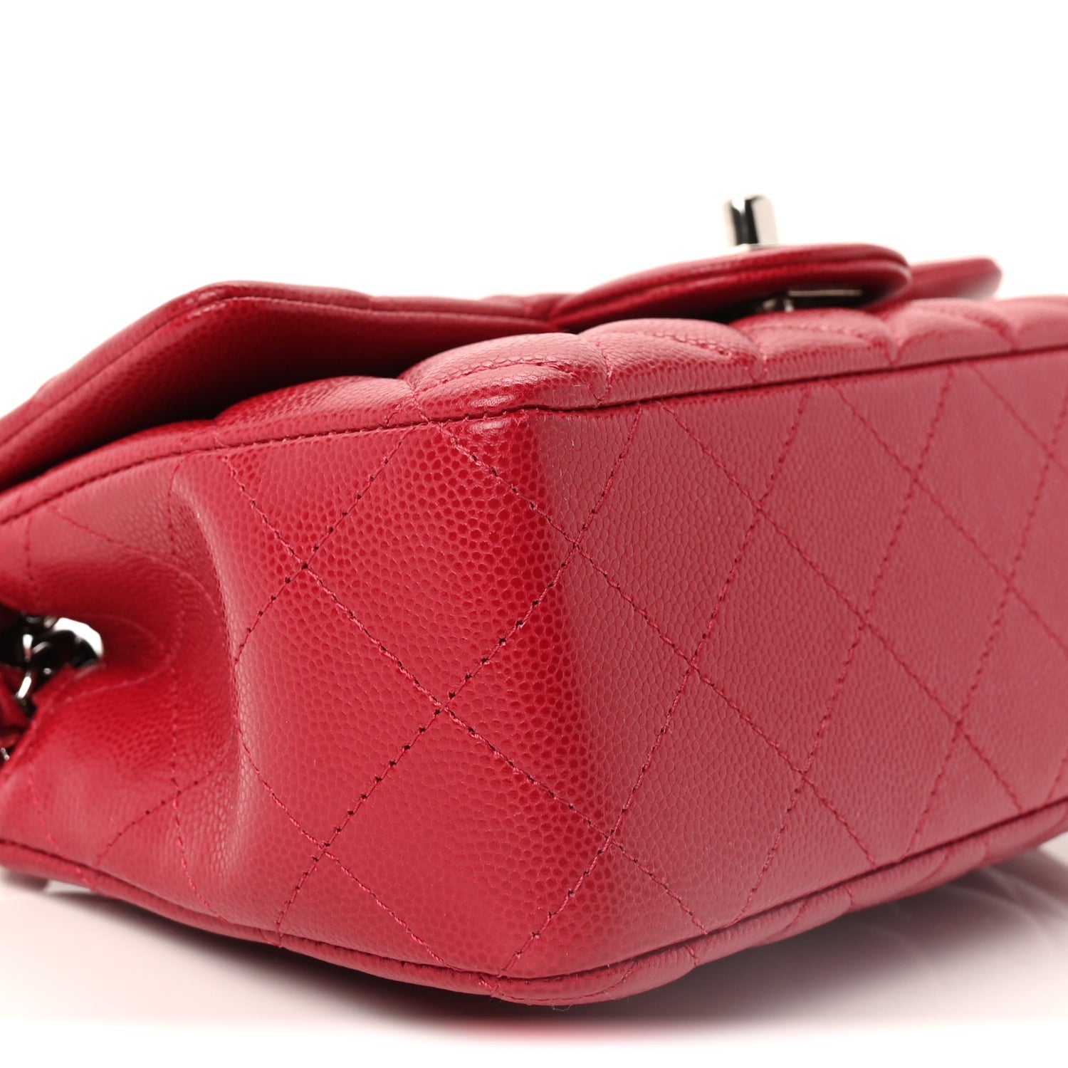 Chanel Caviar Quilted Mini Rectangular Flap  Pink 10 of 10